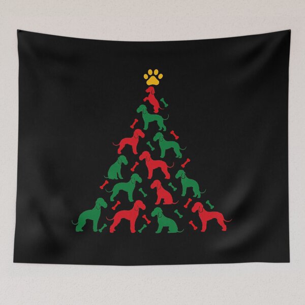 Item preview, Funny Bedlington Terrier Dog Christmas Tree Paw Xmas Mom Dad designed and sold by FurryHavenPH.