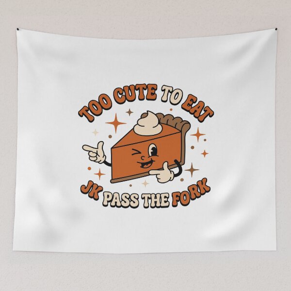 Item preview, Too Cute To Eat Thanksgiving Pumpkin Pie designed and sold by ViralVectra.