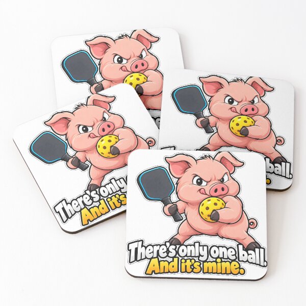 Item preview, There's Only One Ball And It's Mine - Funny Ball Hog Pickleball Pig designed and sold by JAZZY-DESIGN.