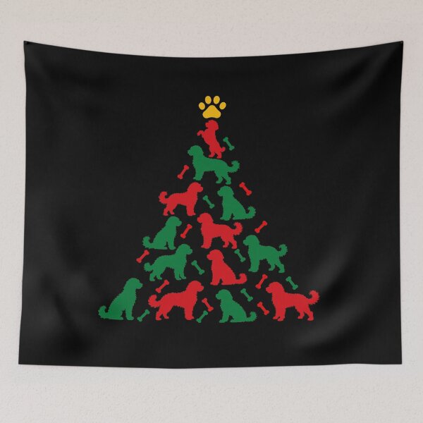 Item preview, Funny Bernedoodle Dog Christmas Tree Paw Xmas Mom Dad designed and sold by FurryHavenPH.