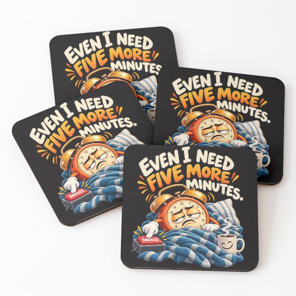 Item preview, Even I Need Five More Minutes – Funny Sleepy Alarm Clock designed and sold by Tadeusz1.