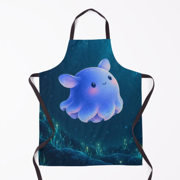 Item preview, Flapjack Octopus Floating Above Glowing Underwater Plants designed and sold by AshiraCreations.
