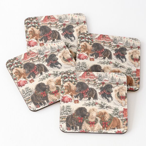 Item preview, Mini Horses Playing In Snow designed and sold by bobbysox.