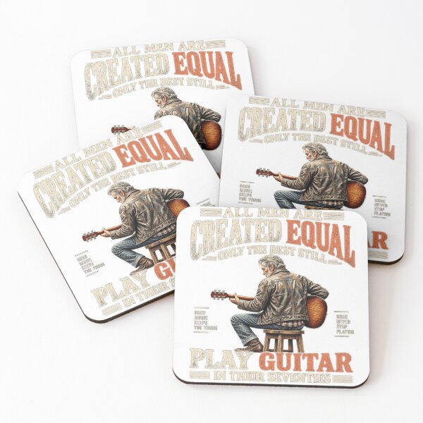 Item preview, All Men Are Created Equal Only The Best Still Play Guitar designed and sold by teesvira.