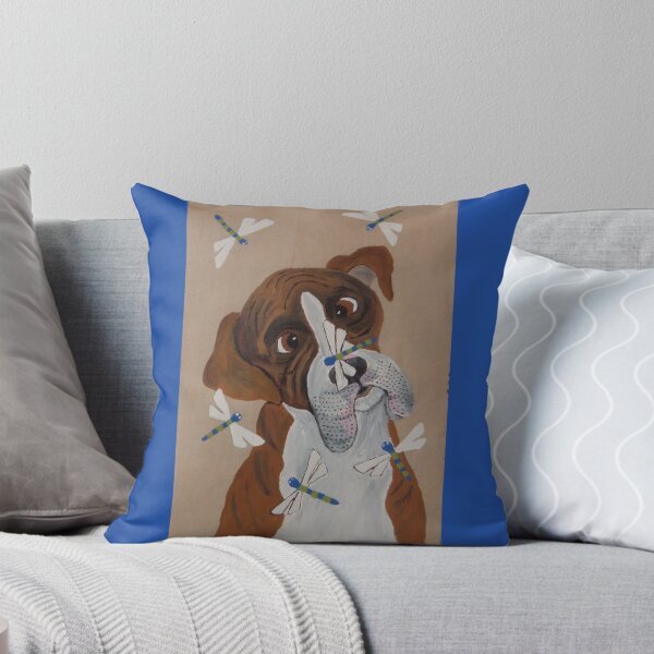 Item preview, Boxer with Dragonflies designed and sold by Squirreldumplings.