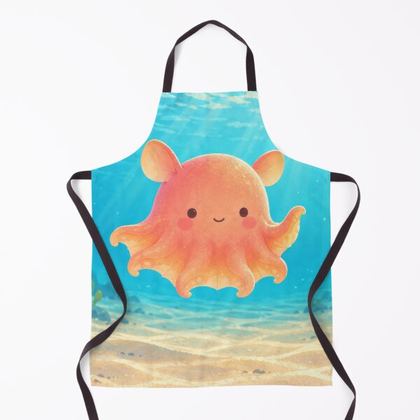 Item preview, Flapjack Octopus Floating Above Sunlit Sand and Seaweed designed and sold by AshiraCreations.