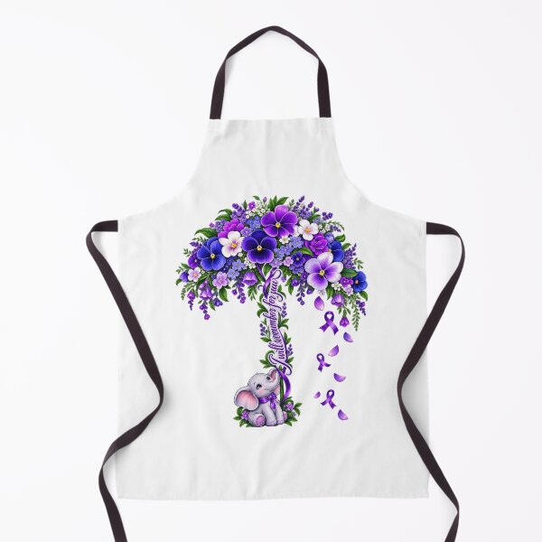 Item preview, Purple Floral Elephant Alzheimer's Awareness Tribute designed and sold by teesvira.