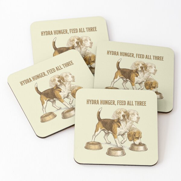 Item preview, Hydra Hunger Funny Beagle Begging Mythology Dog Funny Dog Owner Gift designed and sold by FurRealStudioCo.