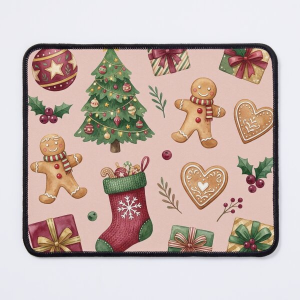 Item preview, Cozy Bohemian Christmas Elements Watercolor Pattern designed and sold by MIRAMUSE10.