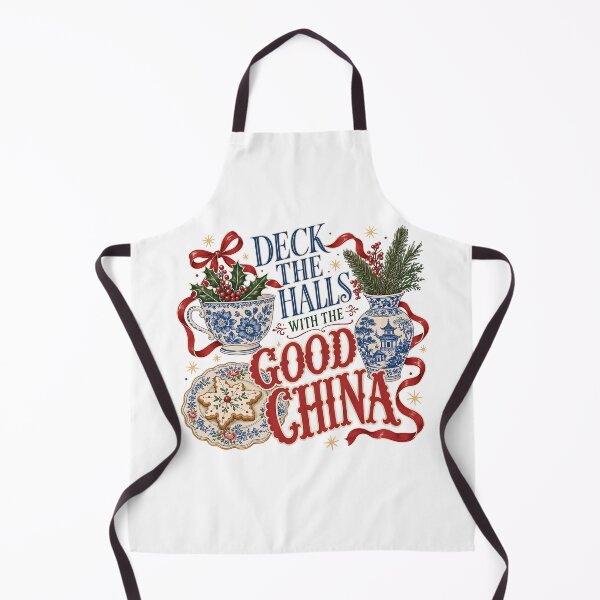 Item preview, Deck the Halls with the Good China designed and sold by JoyfullyOffbeat.