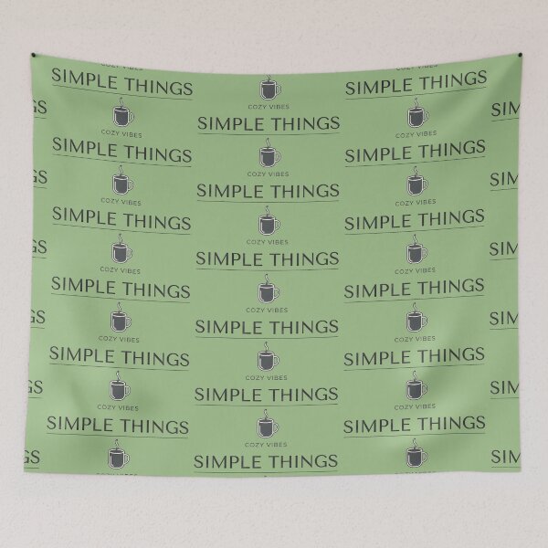Item preview, Simple Things Cozy Vibes Cute Coffee Cup Art designed and sold by souque08.