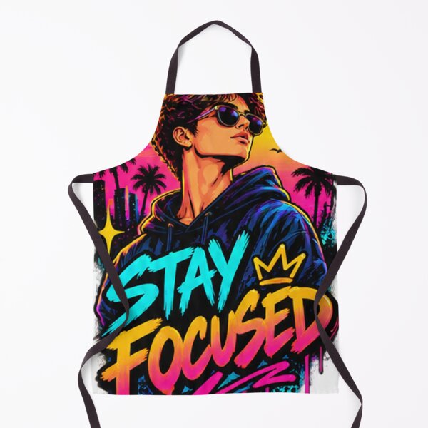 Item preview, Stay Focused Retro Streetwear Motivation Art designed and sold by Bawwe.