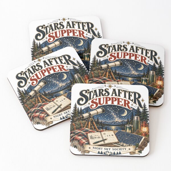 Item preview, Stars After Supper Stargazing Night Sky Astronomy Vintage Graphic designed and sold by pradeepvisuals.