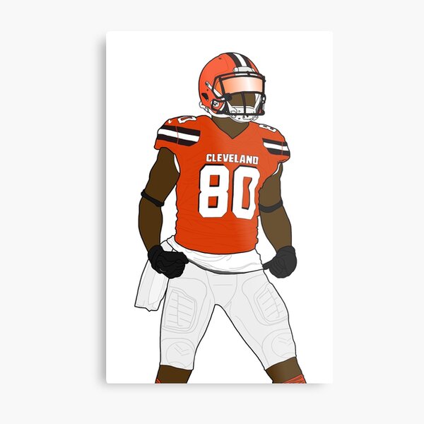 Cleveland Browns NFL American Football Team,Cleveland Browns Player,Sports  Posters for Sports Fans Metal Print