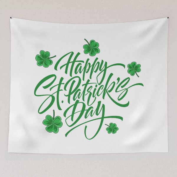 Item preview, Happy St Patricks Day Shamrock Typography designed and sold by View breakers.