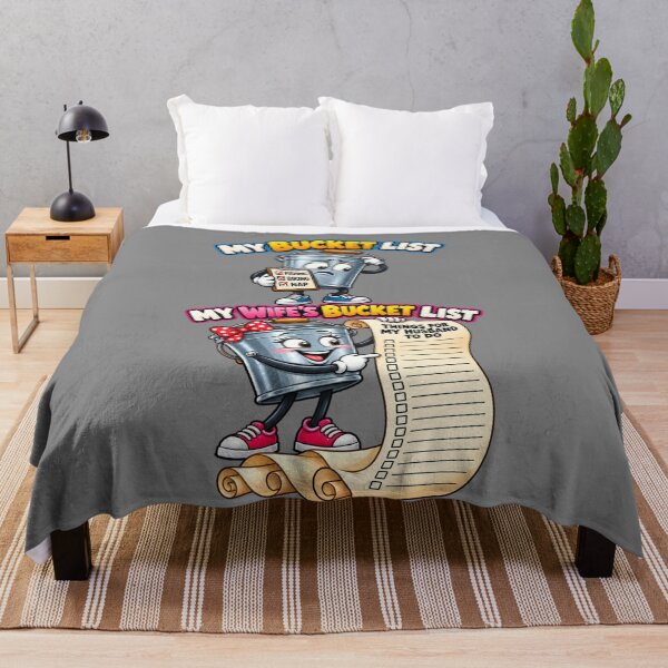 Item preview, My Bucket List vs My Wife’s Funny Marriage Cartoon designed and sold by BROHLine Studio.