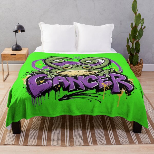 Item preview, Cancer Zodiac Sign Graffiti Frog Art | Streetwear Crab Claws Toad Astrology Gift designed and sold by illeN-Art-World.