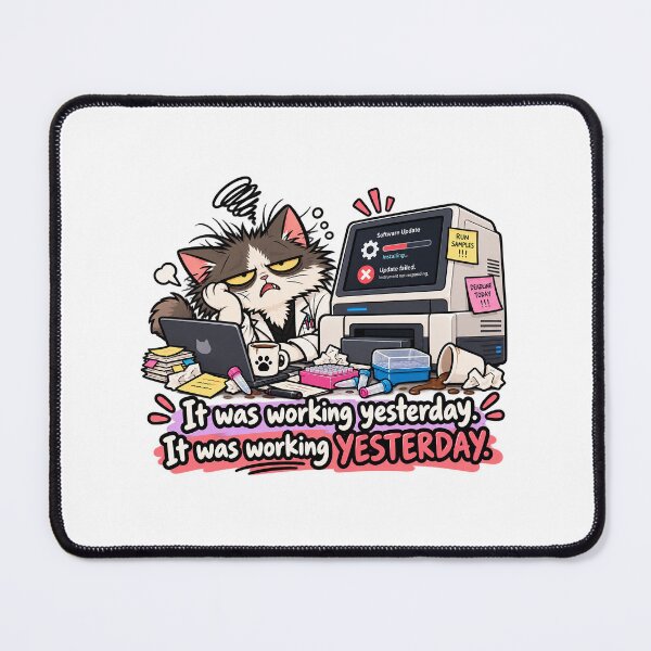 Item preview, Dr. Hiss – Software Update Fail: It Was Working Yesterday designed and sold by Dr Hiss's Laboratory of Misfortune.