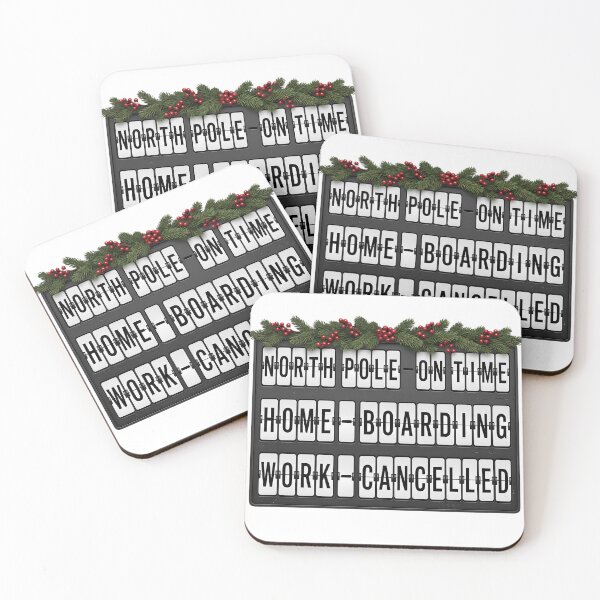 Item preview, North Pole On Time, Home Boarding, Work Cancelled – Christmas Departures Board designed and sold by EMaviation_.