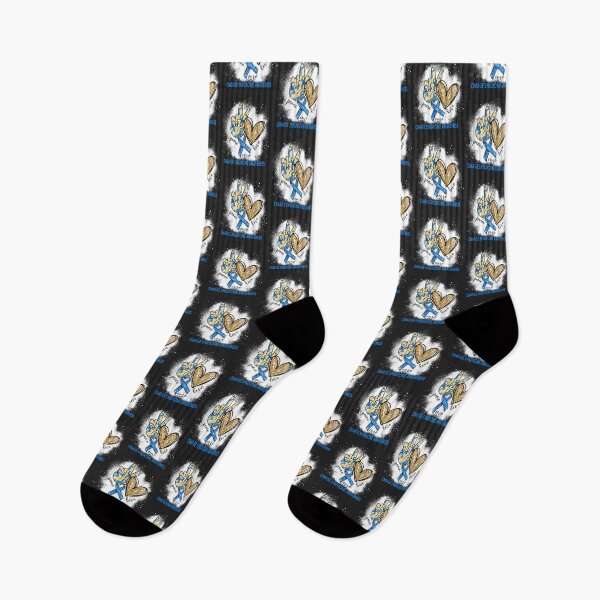 Item preview, Peace Love Cure CHARGE Syndrome Awareness Blue Ribbon Gold Heart designed and sold by BUNNIES-EL.