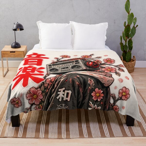 Item preview, Japanese Boombox Cherry Blossom Streetwear designed and sold by Bawwe.