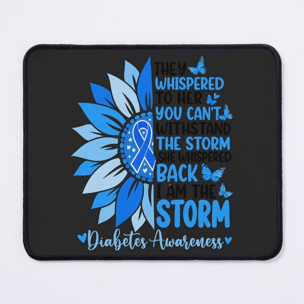 Item preview, I Am The Storm Diabetes Awareness Sunflower Floral Warrior designed and sold by BUNNIES-EL.