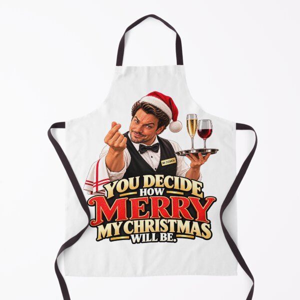 Item preview, Funny Christmas Waiter – You Decide How Merry My Christmas Will Be designed and sold by EwelinaBa.