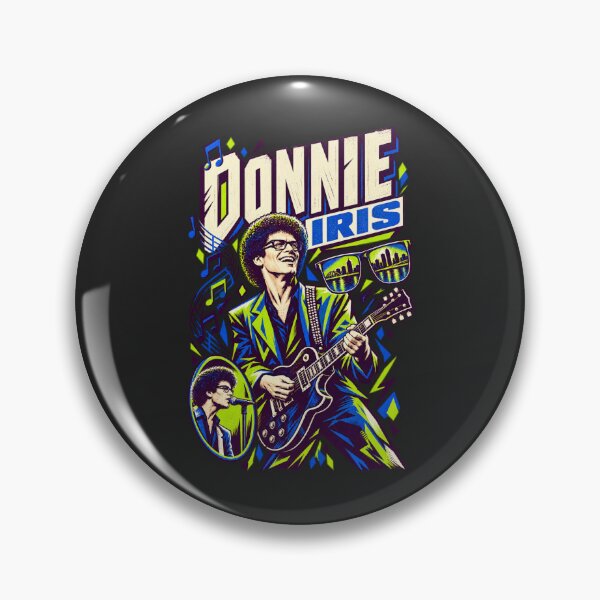 Item preview, Donnie Iris Neon Purple Green Guitar Sunglasses City Skyline designed and sold by Cuiroblinda.