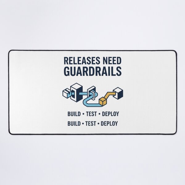 Item preview, Releases Need Guardrails Software Delivery designed and sold by Amr Darwish Graphic designer.