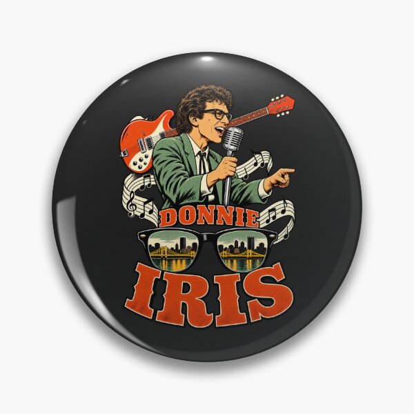 Item preview, Donnie Iris Green Suit Microphone Guitar Glasses Pointing designed and sold by Cuiroblinda.