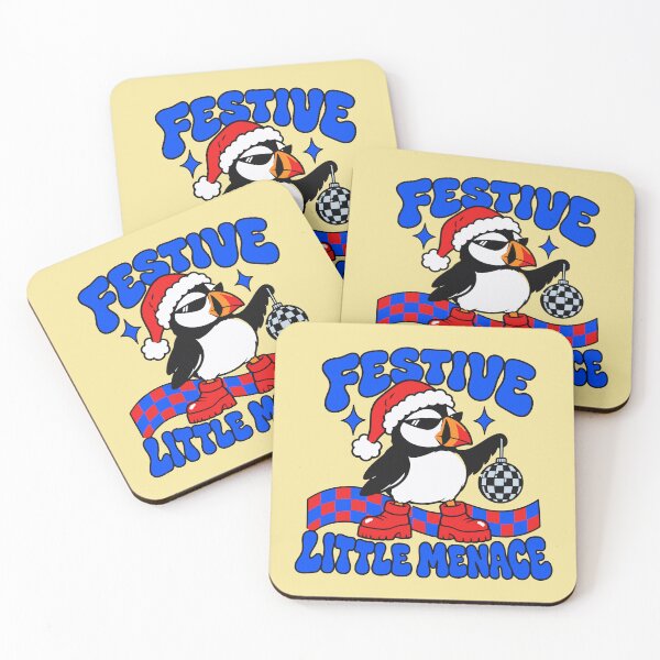 Item preview, Festive Little Menace Funny Christmas Puffin Meme designed and sold by MavtM.