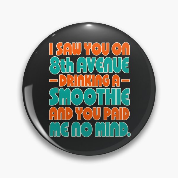 Item preview, I Saw You On 8th Avenue Drinking A Smoothie Orange Teal Stacked designed and sold by Cuiroblinda.