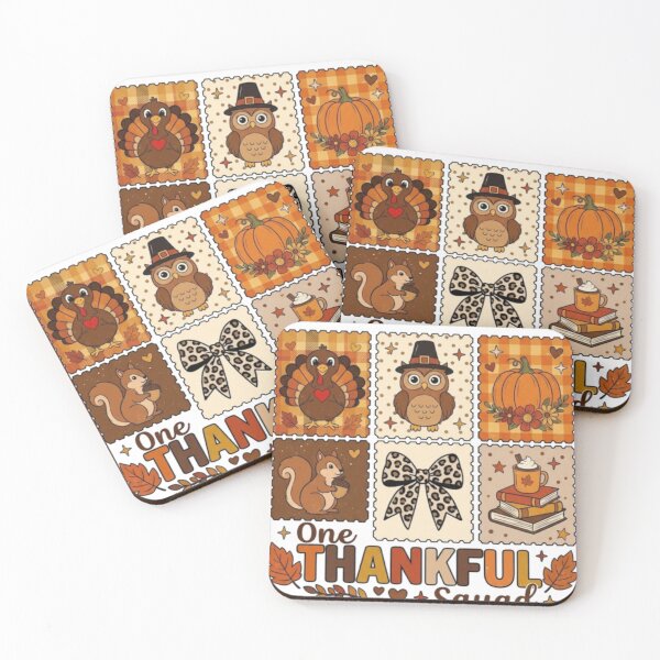Item preview, One Thankful Squad Retro Thanksgiving Family Shirt designed and sold by Founderpallavi.