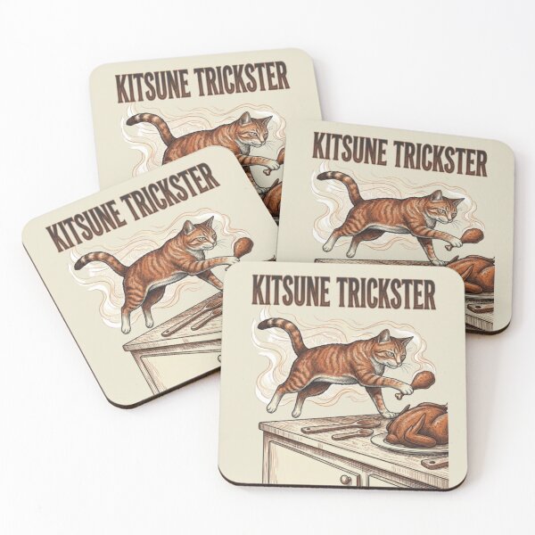 Item preview, Kitsune Trickster Funny Cat Food Thief Mythology Cat Funny Cat Owner Gift designed and sold by FurRealStudioCo.
