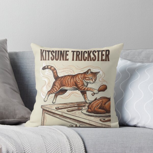 Item preview, Kitsune Trickster Funny Cat Food Thief Mythology Cat Funny Cat Owner Gift designed and sold by FurRealStudioCo.