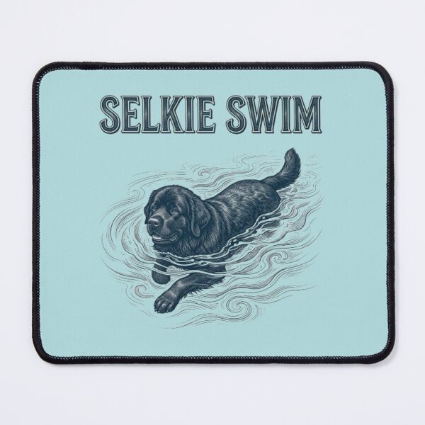 Item preview, Selkie Swim Funny Newfoundland Swimming Mythology Dog Funny Dog Owner Gift designed and sold by FurRealStudioCo.