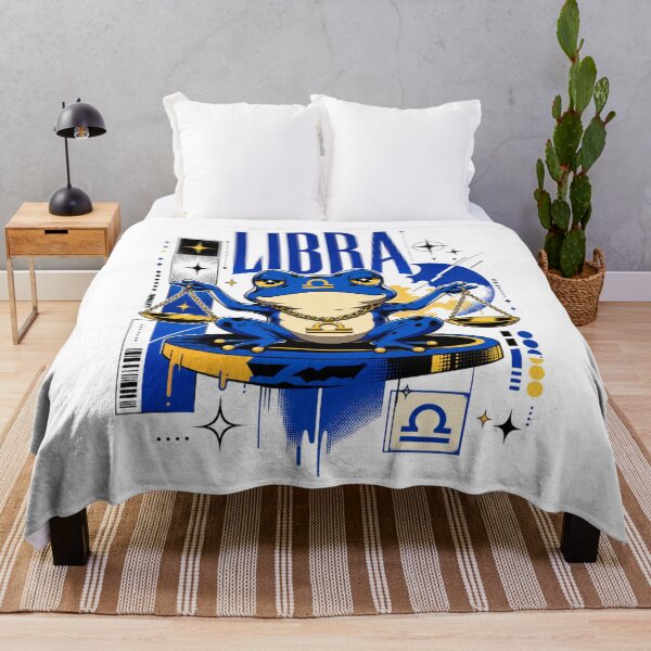 Item preview, Libra Zodiac Sign Anime Frog Art | Scales Toad Manga Poster Gift designed and sold by illeN-Art-World.