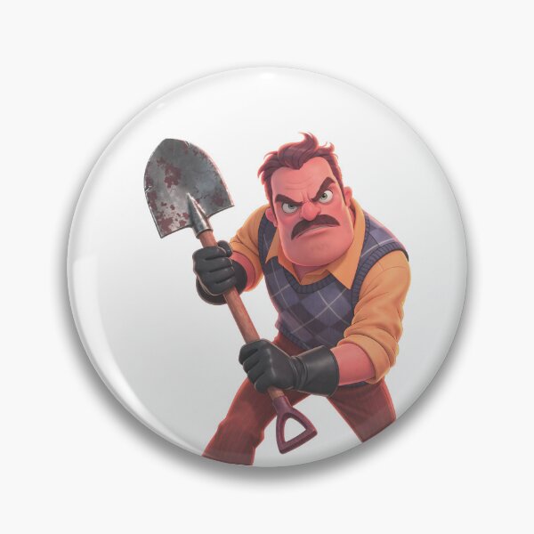 Item preview, Hello Neighbor Angry Theodore Peterson with Shovel designed and sold by karamram.