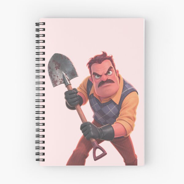 Item preview, Hello Neighbor Angry Theodore Peterson with Shovel designed and sold by karamram.