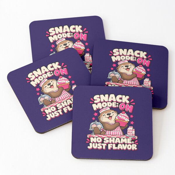 Item preview, Snack Mode On Funny Otter Cupcake Lover designed and sold by wavlore.