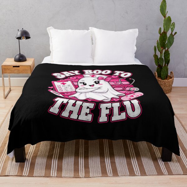 Item preview, Say Boo to the Flu Cute Nurse Ghost designed and sold by anapldv.