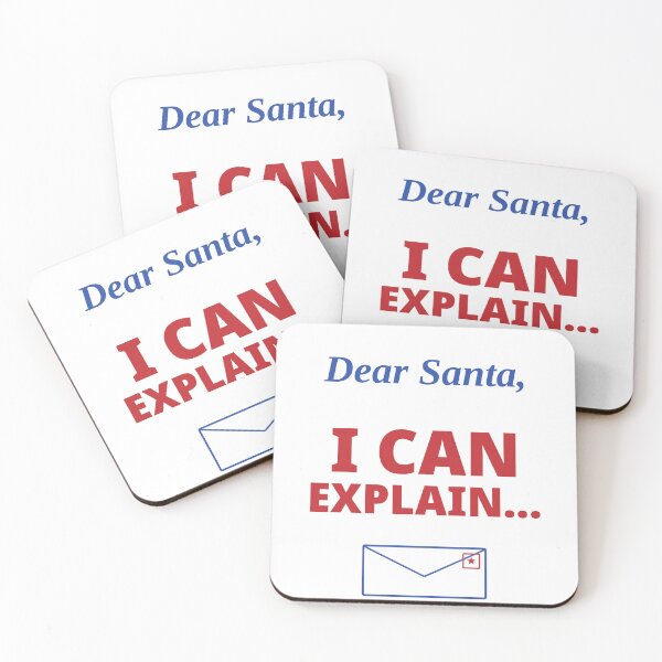 Item preview, Dear Santa, I Can Explain - Funny Christmas Letter Design designed and sold by LifebyDesigning.