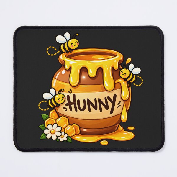 Item preview, Hunny Pot Overflowing Honey Cute Bees Flowers Honeycomb designed and sold by Cuiroblinda.