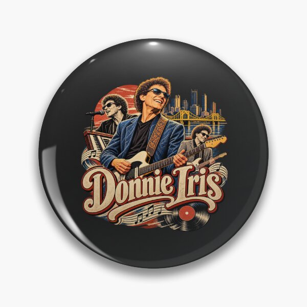 Item preview, Donnie Iris Blue Jacket Guitar City Bridge Vinyl Notes designed and sold by Cuiroblinda.