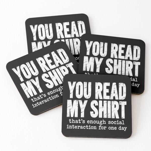 Item preview, Introvert Humor You Read My Shirt designed and sold by anapldv.