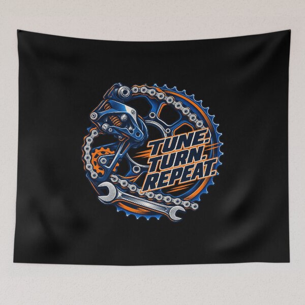 Item preview, Bicycle Mechanic Tune Turn Repeat Workshop Art designed and sold by TeNovaStudio.