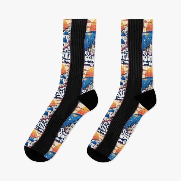 Item preview, Santorini, Grecia - Viajes retro designed and sold by TomFrontierArt.