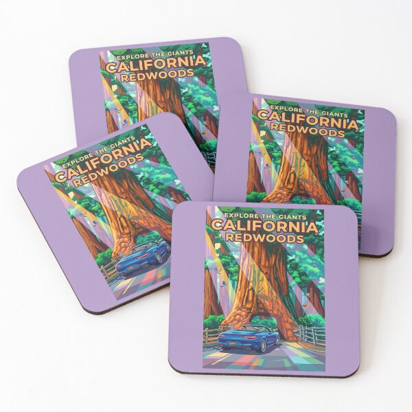 Item preview, California Redwoods Travel Poster designed and sold by ArtworkNorth.