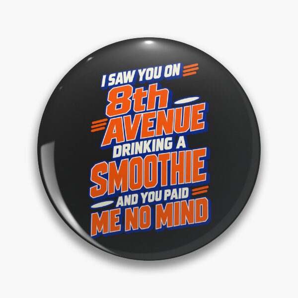 Item preview, I Saw You On 8th Avenue Orange Blue Bold Modern Lyric designed and sold by Cuiroblinda.