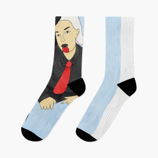 Item preview, Minimalist Cyber Goth Anime Boy Art designed and sold by Alemway.